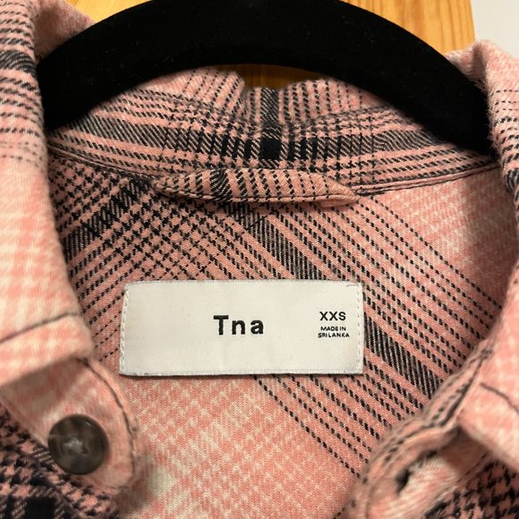 Tna Shirt- Pink Plaid - Picture 3 of 7